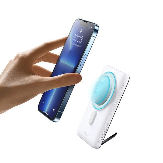 Buy Baseus Magnetic Bracket Wireless Fast Charge Power Bank 10000mAh 20W White from Vmart in Pakistan