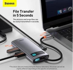 Buy Baseus Metal Gleam 4-in-1 Type C HUB (HDMI+USB3.0*2+PD) from Vmart in Pakistan