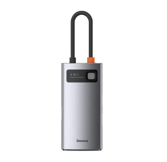 Buy Baseus Metal Gleam 4-in-1 Type C HUB (HDMI+USB3.0*2+PD) from Vmart in Pakistan