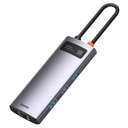 Buy Baseus Metal Gleam Series 6 in 1 Multifunctional Type C Hub from Vmart in Pakistan