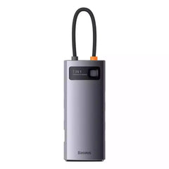 Buy Baseus Metal Gleam Series 7-in-1 Multifunctional Type-C Hub Docking Station Gray (Type-C to HDMI*1+USB3.0 * 3+PD*1+VGA*1+RJ45*1) from Vmart in Pakistan