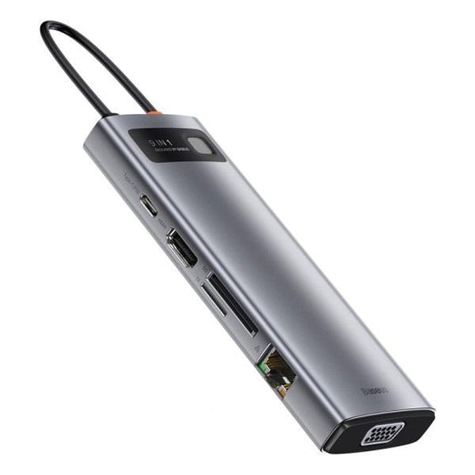 Buy Baseus Metal Gleam Series 9 in 1 Multifunctional Type C Hub from Vmart in Pakistan