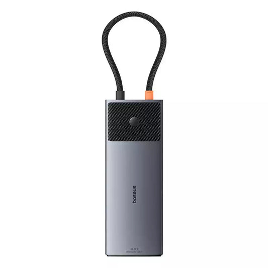 Buy Baseus Metal Gleam Series II 10-in-1 USB Hub Space Grey (USB-C to 1*HDMI4K@120Hz+1*HDMI4K@60Hz+1*USB-A(10Gbps)+1*USB-C(10Gbps)+2*USBA(480Mbps)+1*RJ45+1*SD/TF+1*USB-C(PD) ) from Vmart in Pakistan