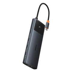 Buy Baseus Metal Gleam Series II 11-in-1 USB Hub Cosmic Black (USB-C to 1*HDMI4K@60Hz+1*HDMI4K@60Hz+1*DP4K@60Hz+2*USBA(5Gbps)+2*USBA(480Mbps)+1*RJ45+1*SD/TF+1*USB-C(PD) ) from Vmart in Pakistan