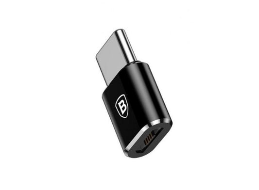 Buy Baseus Micro Female To Type-C Male Adapter Converter - Black from Vmart in Pakistan