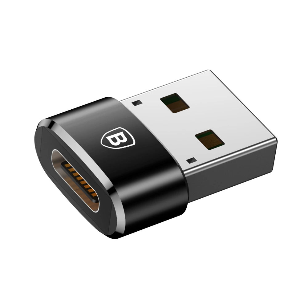 Baseus Mini Type-C Female to USB Male Adapter Converter Black