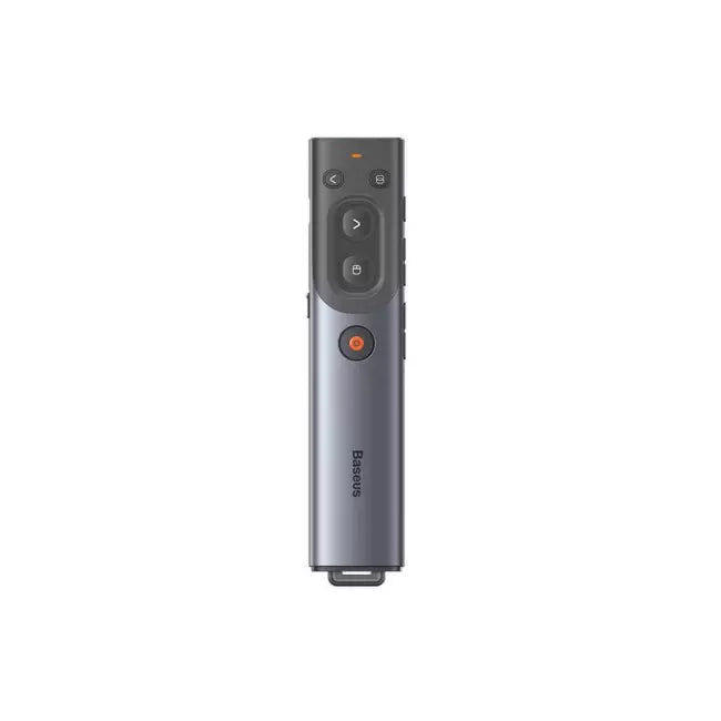 Baseus Orange Dot AI Wireless Presenter (Red Laser)(Charging) Grey