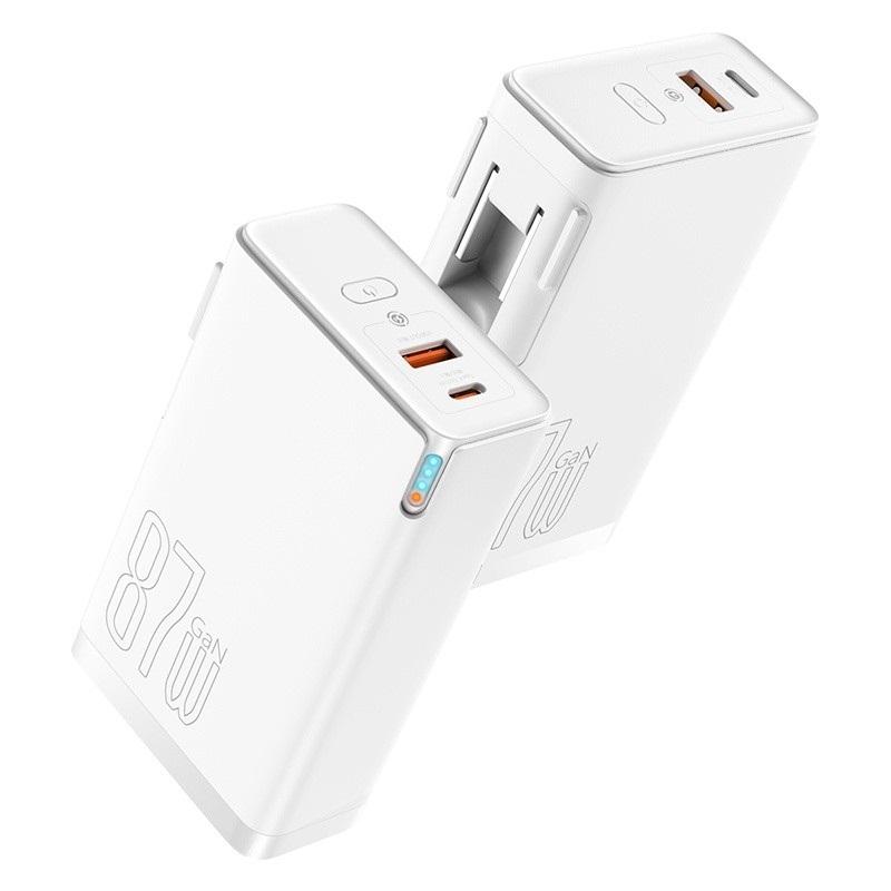 Baseus Power Station 4 Hybrid GaN Power Bank Adaptor 10000mAh 87W CN - White