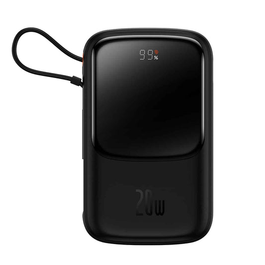 Buy Baseus Qpow Pro Digital Display Fast Charge Power Bank 10000mAh 20W iPhone Edition - Black from Vmart in Pakistan