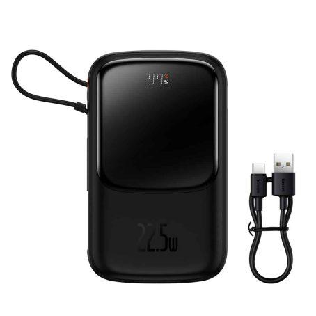 Buy Baseus Qpow Pro Digital Display Fast Charge Power Bank 10000mAh 22.5W Type-C Edition - Black from Vmart in Pakistan
