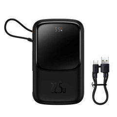 Buy Baseus Qpow Pro Digital Display Fast Charge Power Bank 10000mAh 22.5W Type-C Edition - Black from Vmart in Pakistan