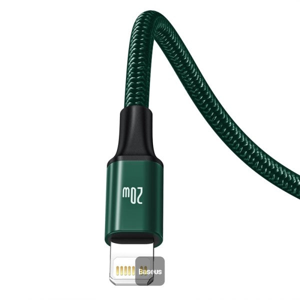 Baseus Rapid Series 3-In-1 Fast Charging Data Cable Type-C To M+L+C Pd 20w 1.5m Green