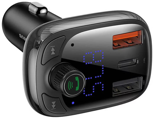 Buy Baseus S-13 Bluetooth FM Transmitter Car Charger from Vmart in Pakistan
