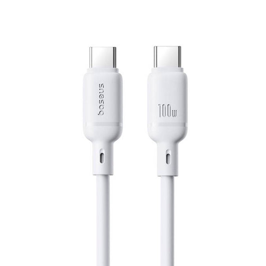 Buy Baseus Silky Series Fast Charging Cable Type-C to Type-C 100W 1m Moon White from Vmart in Pakistan