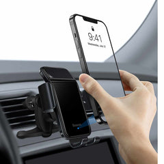 Buy Baseus Smart Solar Power Wireless Car Mount Electric Holder Black from Vmart in Pakistan