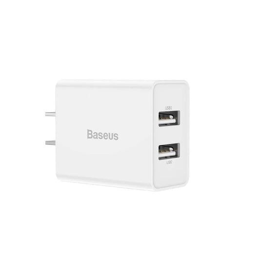 Buy Baseus Speed Mini Dual U Charger 10.5W CN White from Vmart in Pakistan