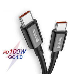 Baseus Superior 100W Fast Charging Type C to Type C Cable 1m