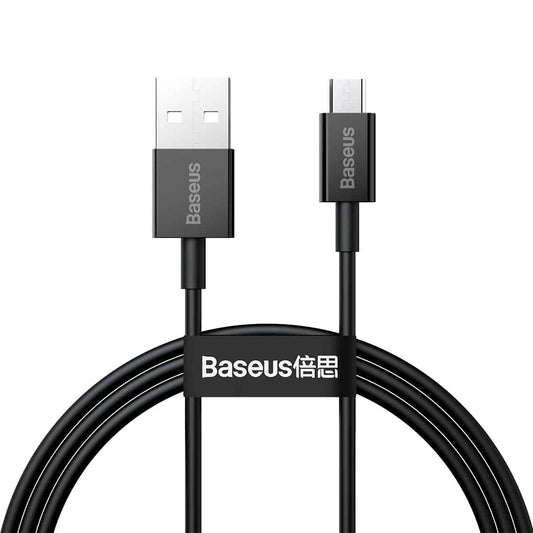 Buy Baseus Superior Micro USB Fast Charging Data Cable 1m - Black from Vmart in Pakistan
