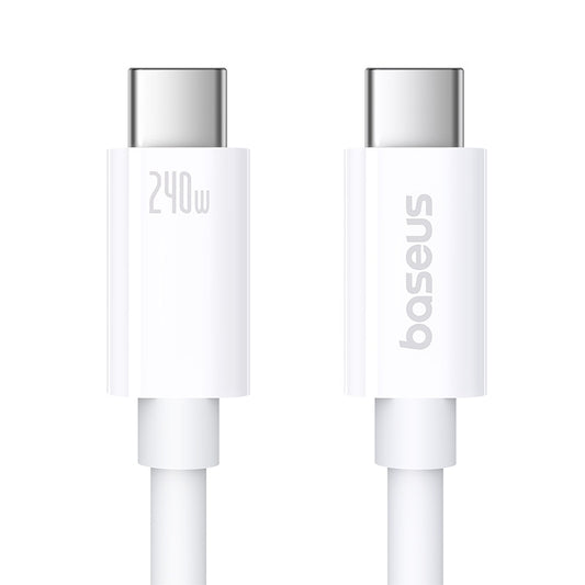 Buy Baseus Superior Series 2 USB4 8K 40gbps Full Function Fast Charging Cable Type-C to Type-C 240W 1m White from Vmart in Pakistan