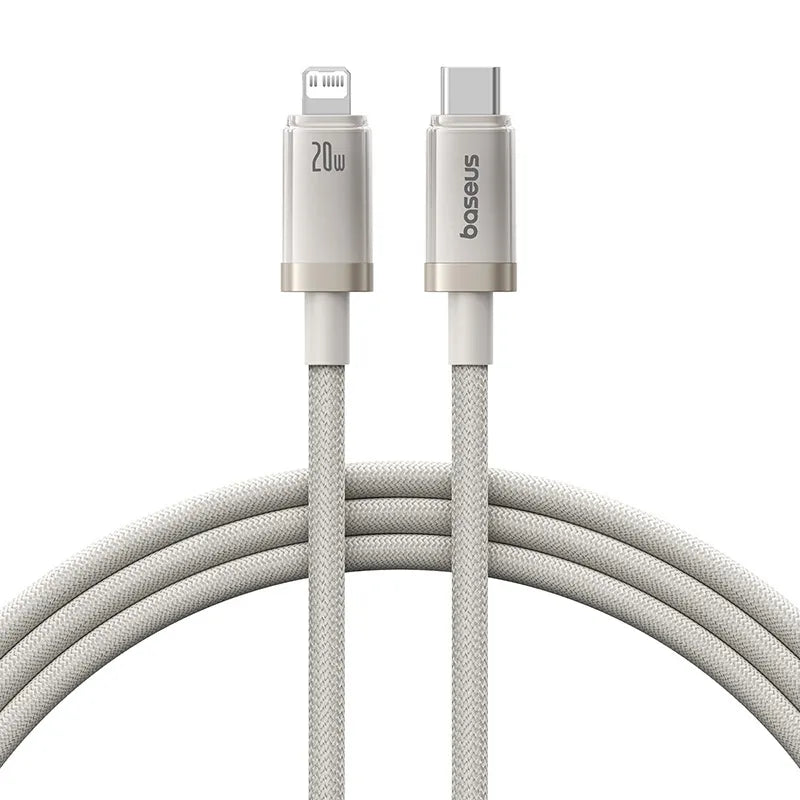 Baseus Titanium Alloy Fast Charging Cable Type-C to iP 20W 1m Galaxy Titanium Gold