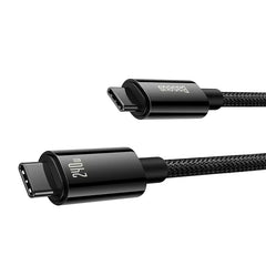 Buy Baseus Tungsten Gold Fast Charging Data Cable Type-C to Type-C 240W 1m Black from Vmart in Pakistan