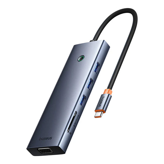 Buy Baseus UltraJoy Series 10-Port Hub Space Grey (Type-C to HDMI4K@60Hz*1+VGA*1+USB 3.0*3+PD*1+RJ45*1+SD/TF*1+3.5mm*1) from Vmart in Pakistan