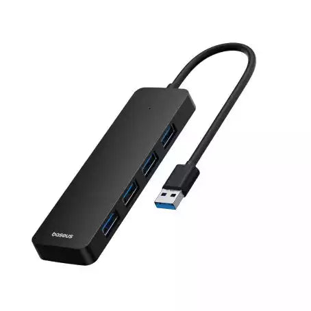 Buy Baseus UltraJoy Series 4-Port Hub Lite 15cm Cluster Black（USBA to USB3.0*4） from Vmart in Pakistan