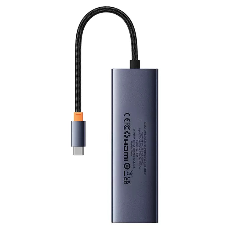 Buy Baseus UltraJoy Series 6-Port Hub Docking Station Space Grey from Vmart in Pakistan