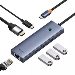 Buy Baseus UltraJoy Series 6-Port Hub Docking Station Space Grey from Vmart in Pakistan