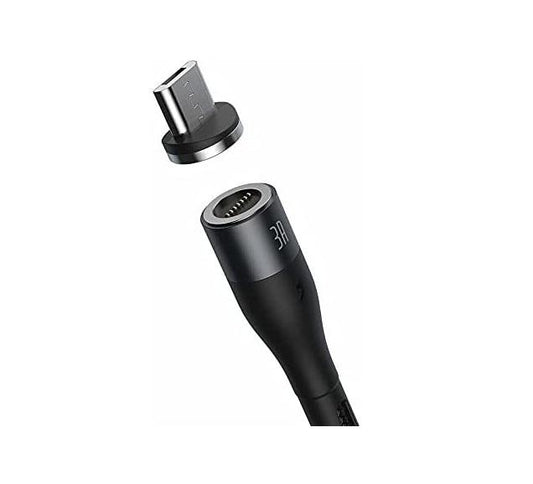 Buy Baseus Zinc Magnetic Fast Charging Data Cable USB to Micro 3A 1m - Black from Vmart in Pakistan