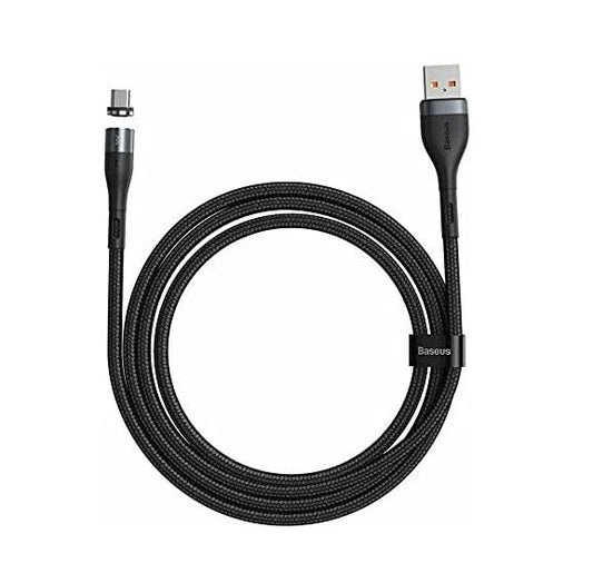 Buy Baseus Zinc Magnetic Fast Charging Data Cable USB to Micro 3A 1m - Black from Vmart in Pakistan