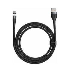 Baseus Zinc Magnetic Fast Charging Data Cable USB to Micro 3A 1m - Black