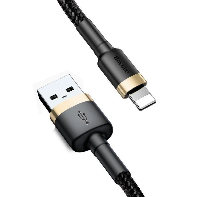 Buy Baseus Cafule Cable USB For iP 1m Gold+Black from Vmart in Pakistan