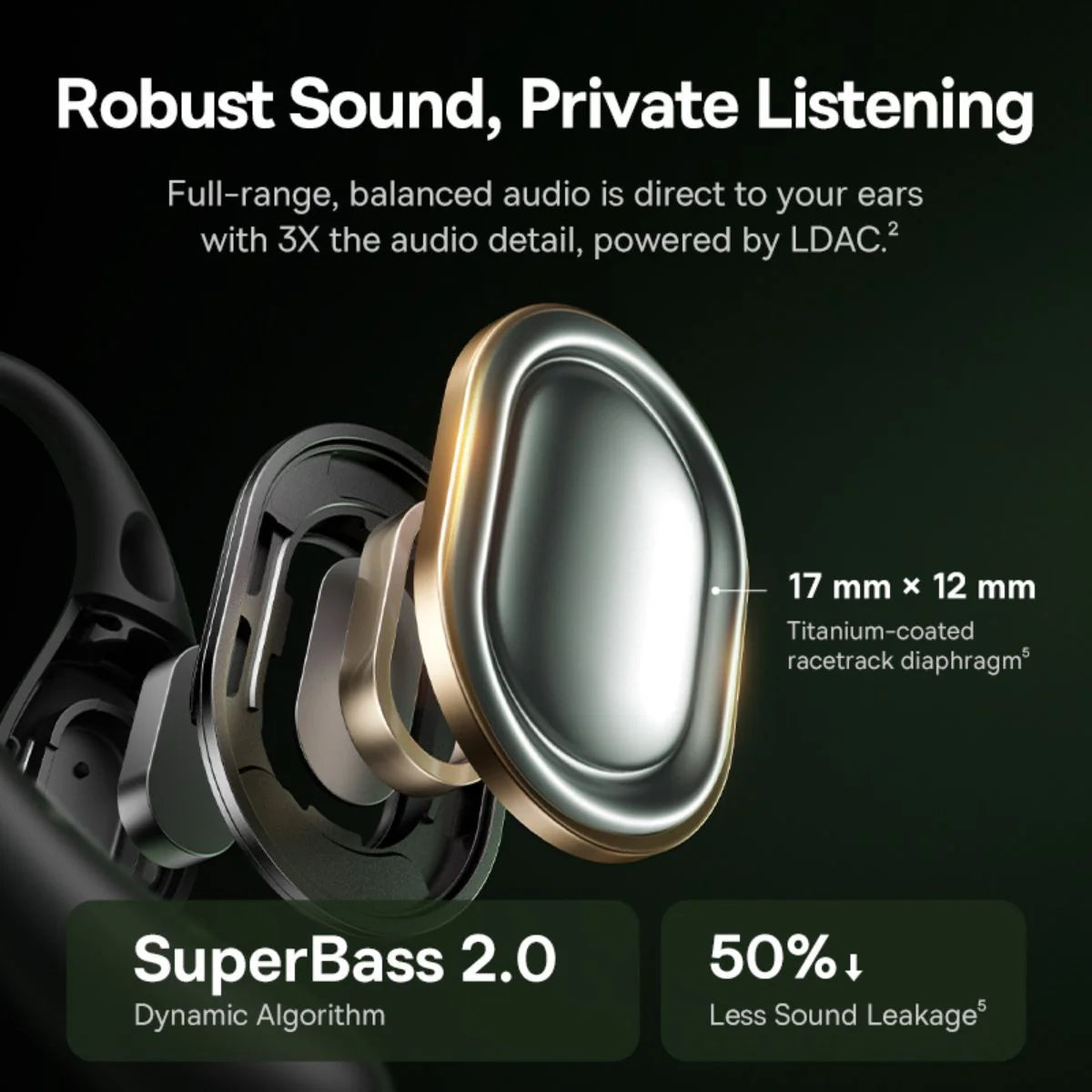 Baseus Eli Sport 2 Open-Ear True Wireless Earbuds Black