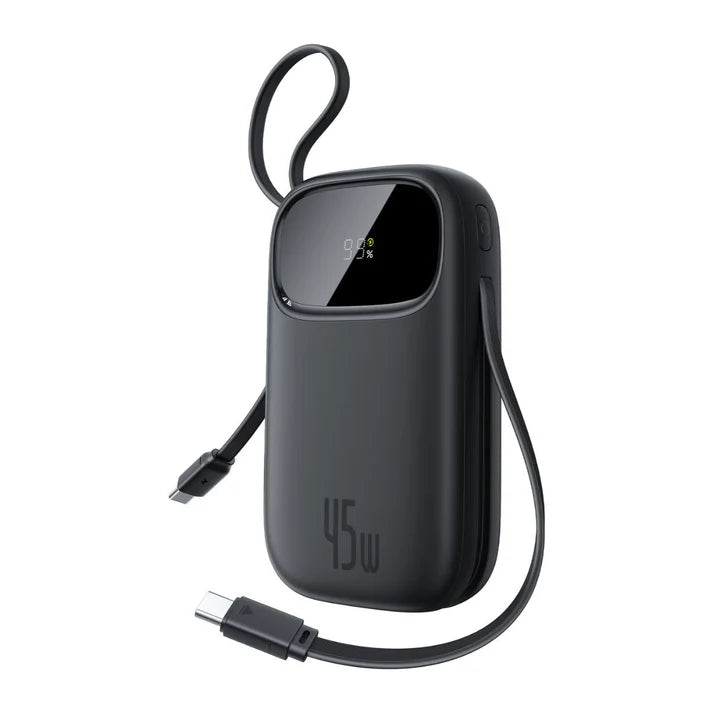 Buy Baseus EnerFill FC31 Qpow 3 Digital Display Power Bank with USB-C+iP Cables 20000mAh 45W Cosmic Black from Vmart in Pakistan
