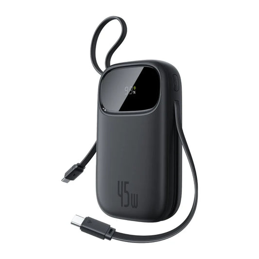 Buy Baseus EnerFill FC31 Qpow 3 Digital Display Power Bank with USB-C+iP Cables 20000mAh 45W Cosmic Black from Vmart in Pakistan