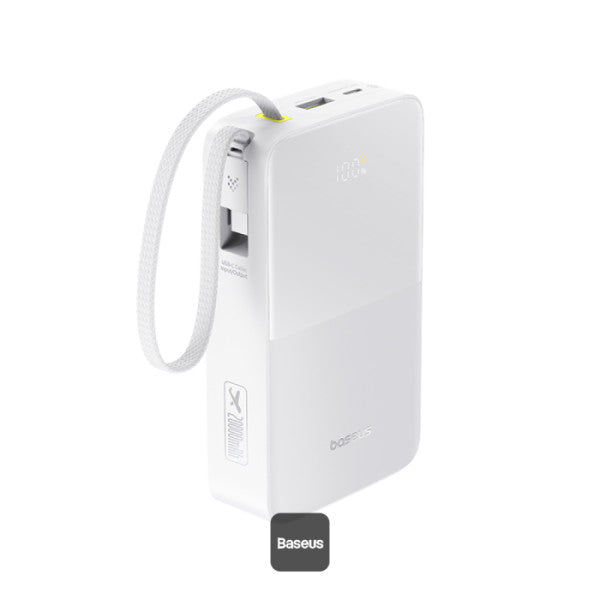 Buy Baseus EnerFill FC51 Bipow2 Pro 20000mAh Power Bank with Built-in USB-C Cable 22.5W Fast Charging from Vmart in Pakistan