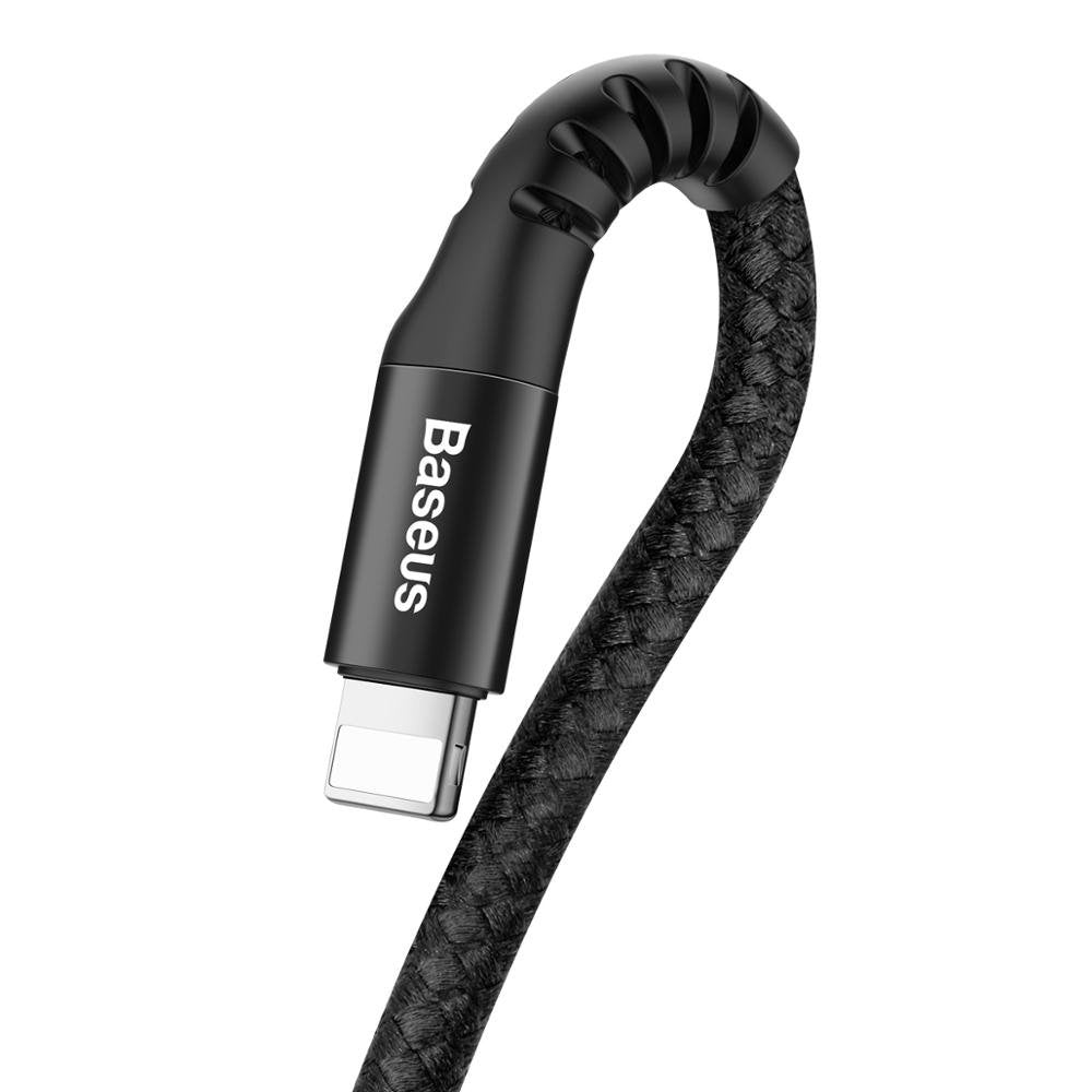 Buy Baseus Fish eye Spring Data Cable USB For iP 2A 1m Black from Vmart in Pakistan
