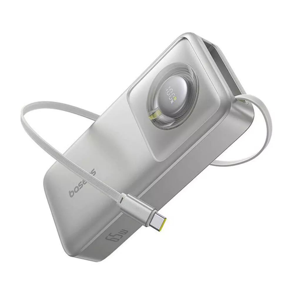 Baseus Free2pull 65W 20000mAh Power bank Retractable For Macbook Laptop Mobile
