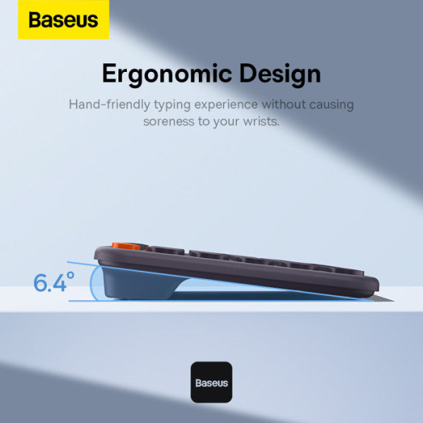 Buy Baseus K01B Wireless Tri-Mode Keyboard Gray from Vmart in Pakistan