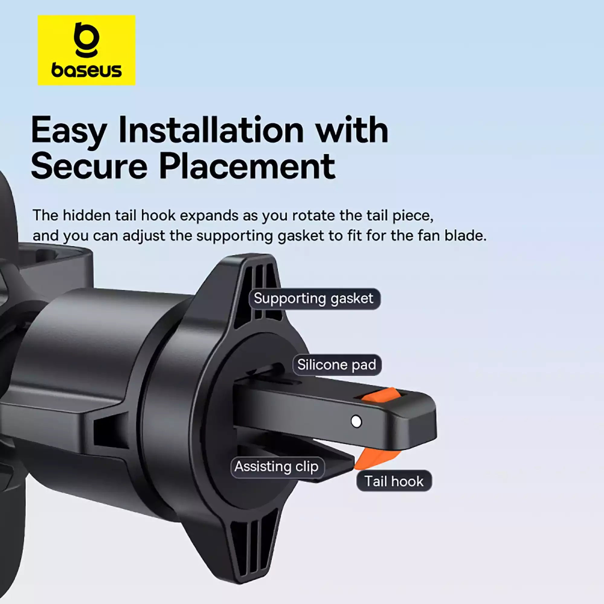 Buy Baseus Metal Age 3 Gravity Car Mount (Air Vent Version) Cluster Black from Vmart in Pakistan