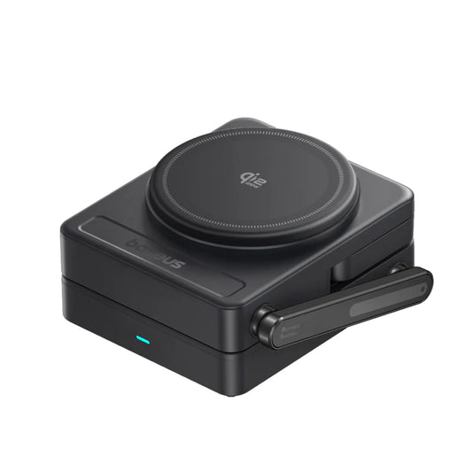 Buy Baseus PicoGo AF21 Portable 3-in-1 Qi2.2 Wireless Charger 35W Cosmic Black Vmart in Pakistan