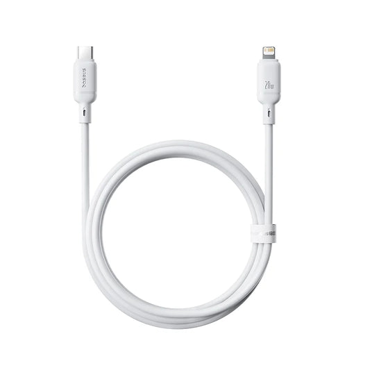 Buy Baseus Silky Series 20W Type-C to Lightning Fast Charging Cable 2m White from Vmart in Pakistan