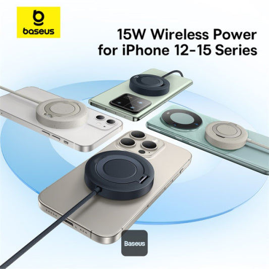 Buy Baseus Simple Mini4 Magnetic Qi2 15W Wireless Charging Stand Black from Vmart in Pakistan