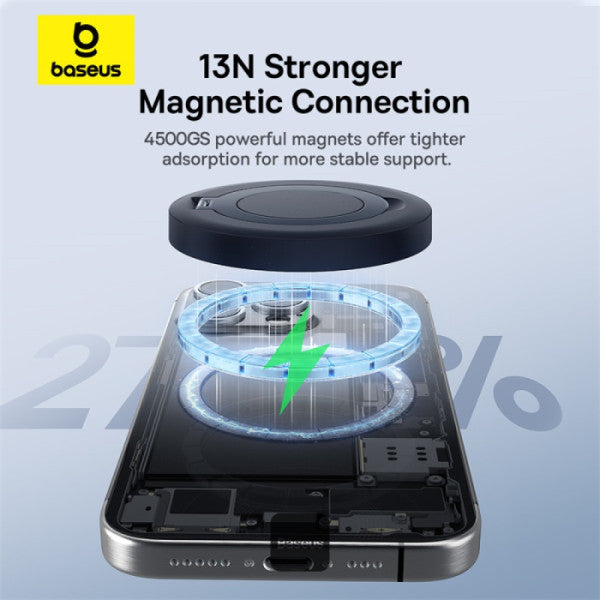 Buy Baseus Simple Mini4 Magnetic Qi2 15W Wireless Charging Stand Black from Vmart in Pakistan