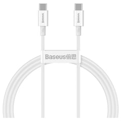 Buy Baseus Superior 100W Fast Charging Type C to Type C Cable 1m white from Vmart in Pakistan