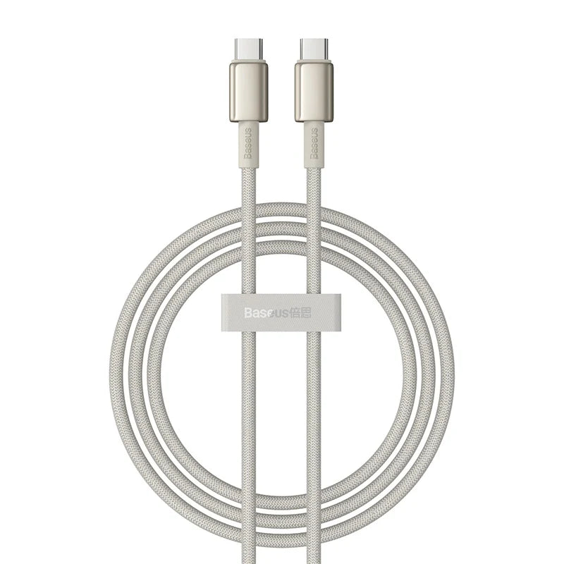 Buy Baseus Tungsten Gold USB-C to USB-C Cable 100W 1m Vmart in Pakistan