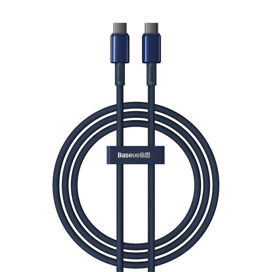 Buy Baseus Tungsten Gold USB-C to USB-C Cable 100W 1m Vmart in Pakistan