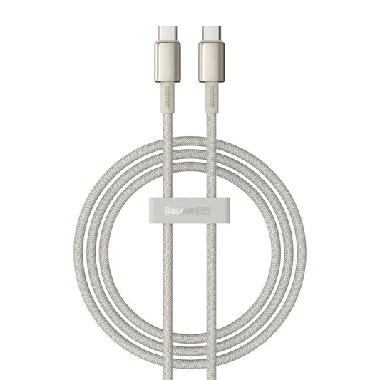 Buy Baseus Tungsten Gold USB-C to USB-C Cable 100W 1m Vmart in Pakistan