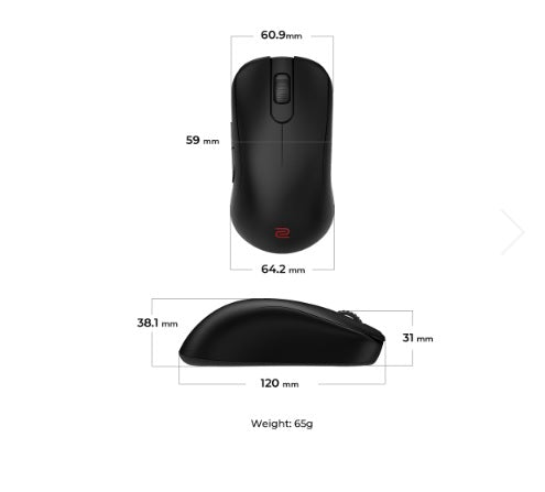 Buy BenQ Zowie S2-DW 4K Wireless Mouse for Esports Black from Vmart in Pakistan
